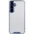 White Carbon Fiber Specialty Texture Material Galaxy S25 Clear Case